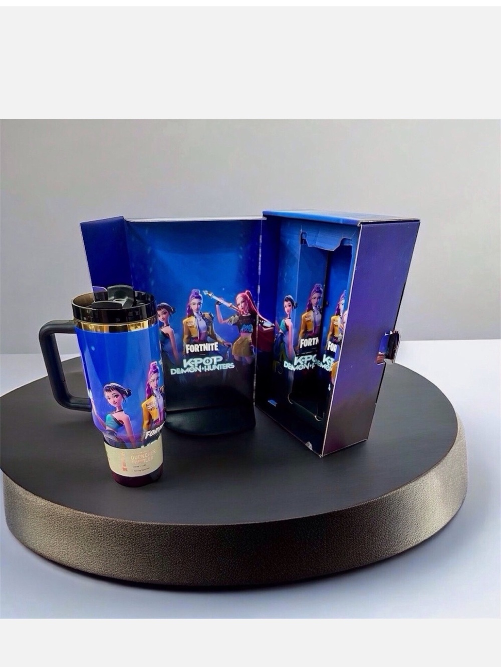 Stanley 1913 k-pop demon hunters water bottle cup nwt h2.0 quencher gift set box